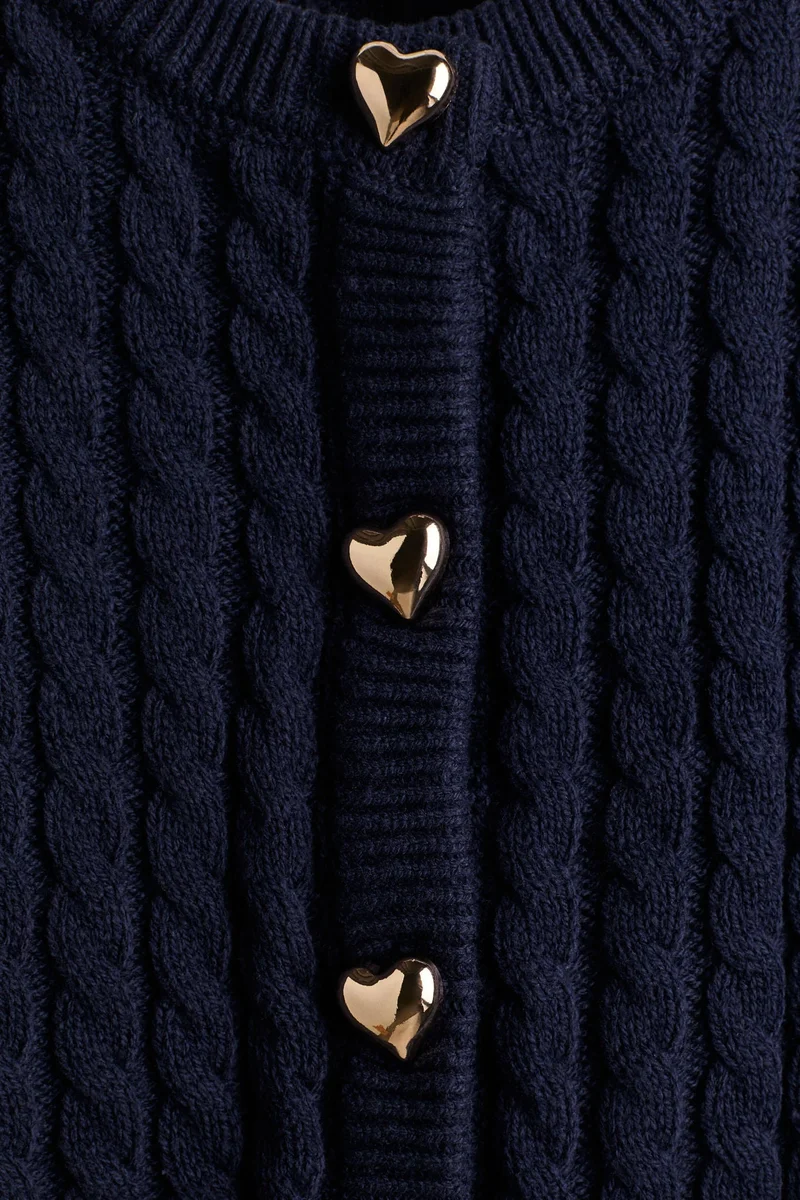 اتش اند ام كارديغان محبوك بنمط حبال